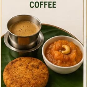 Snacks 2 - 2 Cutlet, Asoka Halwa, Coffee/Tea item