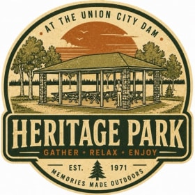 Heritage Park Sticker- vintage item