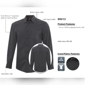 D6013 Men's Coal Harbour Long Sleeve Woven Shirt item