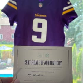 Game-Worn & Signed JJ McCarthy Vikings Jersey item