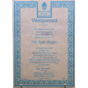 008 -Wedgwood China Plate - The Apple Pickers item