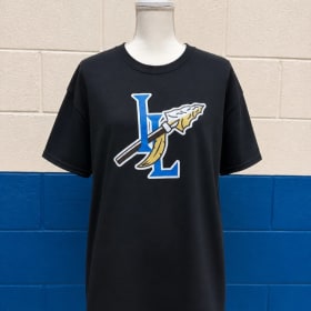 Black T-Shirt w/ Blue White & Gold Logo item