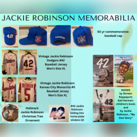 Jackie Robinson Memorabilia Basket item