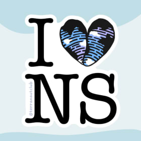 I Heart Nova Scotia Sticker item