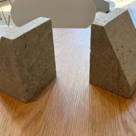 Biesanz Stone Bookends - B item