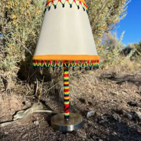 Hand Beaded Lamp item