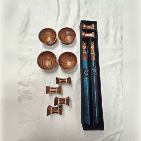 Hand Carved Chopsticks Set item