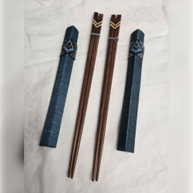 Hand Carved Chopsticks Set item