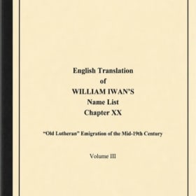 William Iwan’s Name List — Volume III item