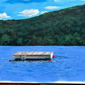 Painting of the Swim Raft item
