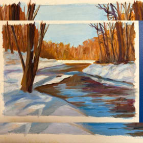 Bucolic Winter Scene item