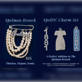 Spelman Brooch & SpelDC Charm Set - In Person Pickup item