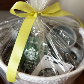 $25 Starbucks Gift Card, Coffee Beans & 2 Mugs item