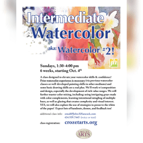 Intermediate Watercolor - John A. Hancock - 65+ and CVWG item