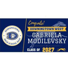 Photo of Banner with Student Name