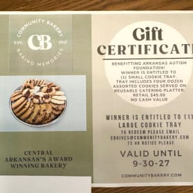 Photo of Community Bakery Gift Certificate - $45 Value