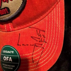 Larry the Cable Guy (Dan Whitney) Signed Baseball Cap item