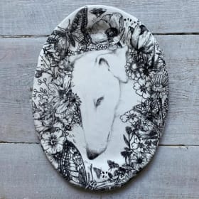 Zoe Whiteside Hound Head Wall Plate item