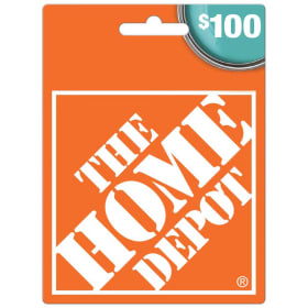 The Home Depot $100 gift card item