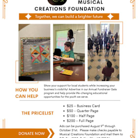 Photo of MCF Gala Program Ad