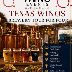 Texas Winos Brewery Tour for Four item
