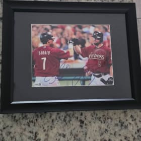 Jeff Bagwell and Craig Biggio Signed Combo Framed Print item