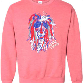 Red Rasta Lion Sweatshirt item
