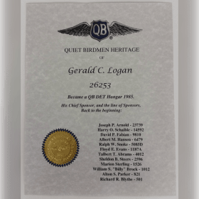 Photo of QB Roots Certificate