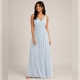 Photo of Lot 12, Pale Blue Chiffon V-Neck