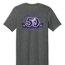 Adult WCS 50th Year Anniv. Tee - Grey - Once a Mustang item
