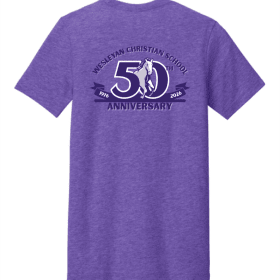 Adult WCS 50th Year Anniv. Tee - Purple - Once a Mustang item