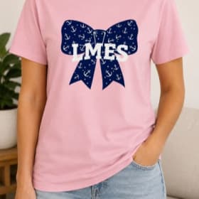 Photo of Pink LMES Bow Shirt