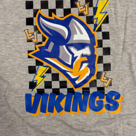 *SALE* Grey Checkered Vikings T-Shirt item