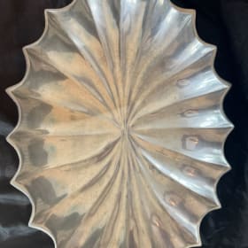 Bruce Fox Design. Wilton Aluminum "Shell" oval bowl item
