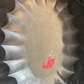Bruce Fox Design. Wilton Aluminum "Shell" oval bowl item