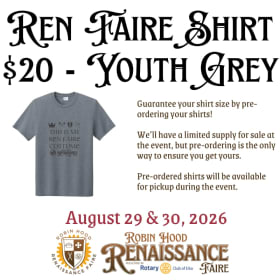 Ren Faire Youth Grey T-Shirt item