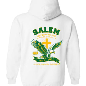 White Hoodie - Design on Back item