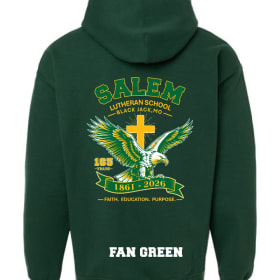 Green Hoodie - Design on Back item