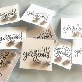 Glitter Star Earrings item