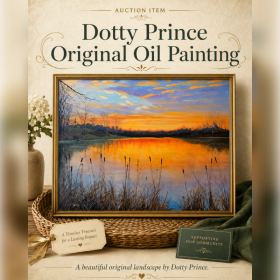 "Water Colors"- Original Oil Painting by Dotty Prince item