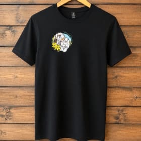 Black T Shirt - Embroidered Logo item