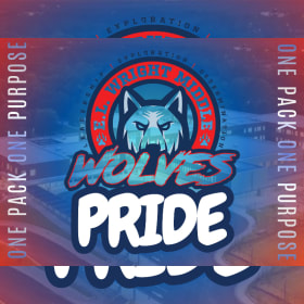 Wolves Pride Yard Sign item