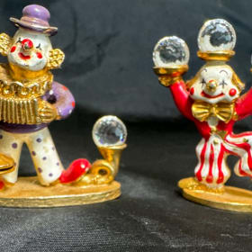 Spoontiques Pewter Miniature Gold Clowns item