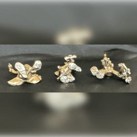 Miniature Pewter Clowns item