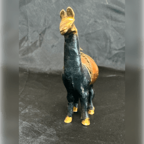 Brass and Copper Llama figurine item