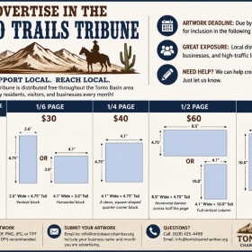 Tonto Trails Tribune Advertisement: Business Card Size item
