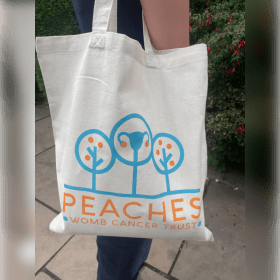 Peaches Branded Tote Bag item