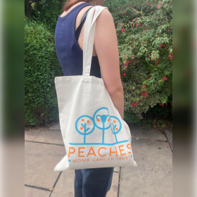 Peaches Branded Tote Bag item