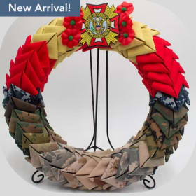 Handmade VFW Tribute Wreath item