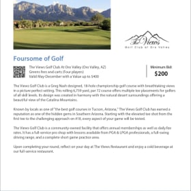 Oro Valley, AZ golf for 4 item